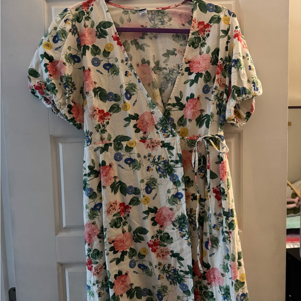 Old Navy Cream Puff Sleeve Sundress